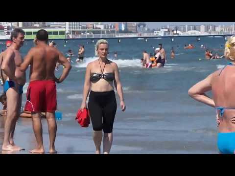 Mamaia plimbare pe plaja Mamaia walking on the beach 3