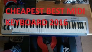 Video thumbnail for BEST CHEAP MIDI KEYBOARD 2016 - M-AUDIO 61ES by YouthfulRider