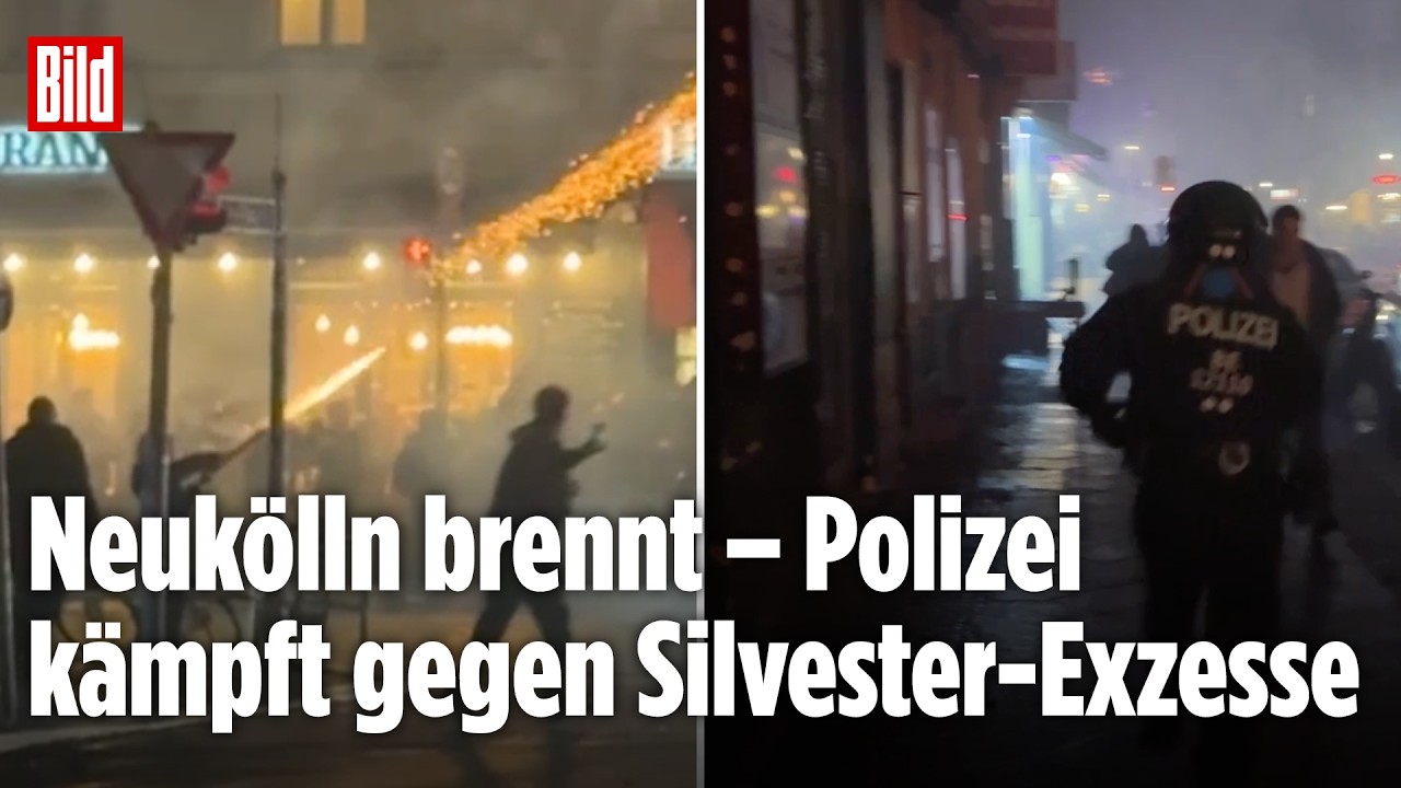 SILVESTER IN BERLIN: Einsatzkräfte am Limit! Böller-Chaoten, Verletzte und Angriffe auf Polizei!