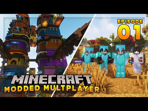 A Very Modded Beginning! In Modded Minecraft Multiplayer Survival Ep 1