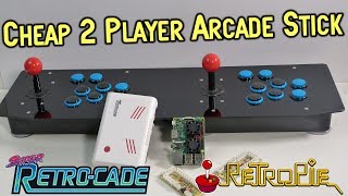 Cheap 2 Player Pi 3 USB Arcade Stick Review  & Super Retro-Cade Guide