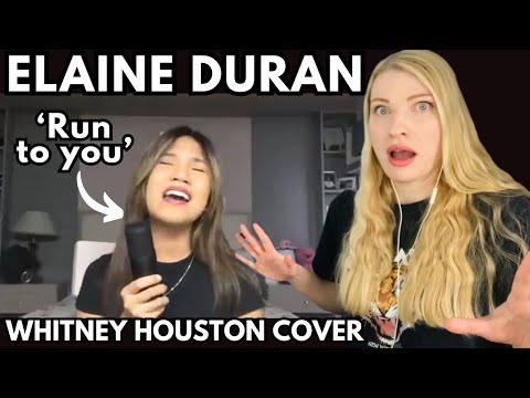 Vocal Coach Reacts: ELAINE DURAN 'Run To You' Whitney Houston Cover In Depth Analysis!