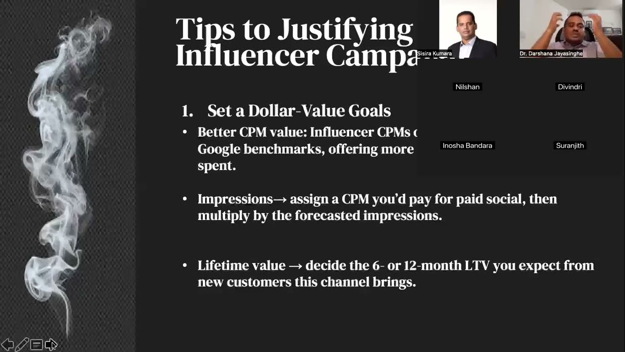 Still Struggling to Justify Influencer Spend? Webinar with Mr. Nilshan Perera