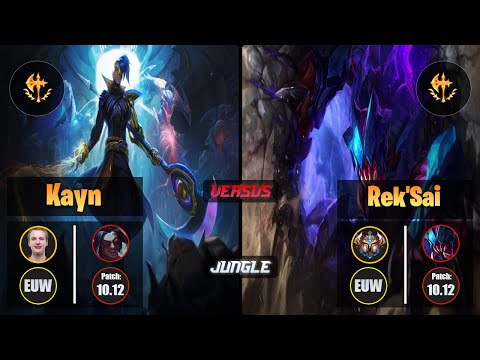 Jankos KAYN (Jungle) [Conqueror] VS REK'SAI - Challenger EUW Patch 10.12