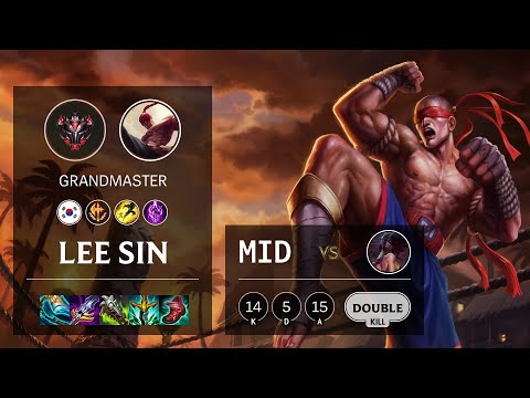 Lee Sin Mid vs Akali - KR Grandmaster Patch 11.9