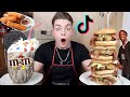 Ich esse 1 Tag lang VIRALE TIKTOK GERICHTE Teil 2 (mit XXL Travis Scott Burger)