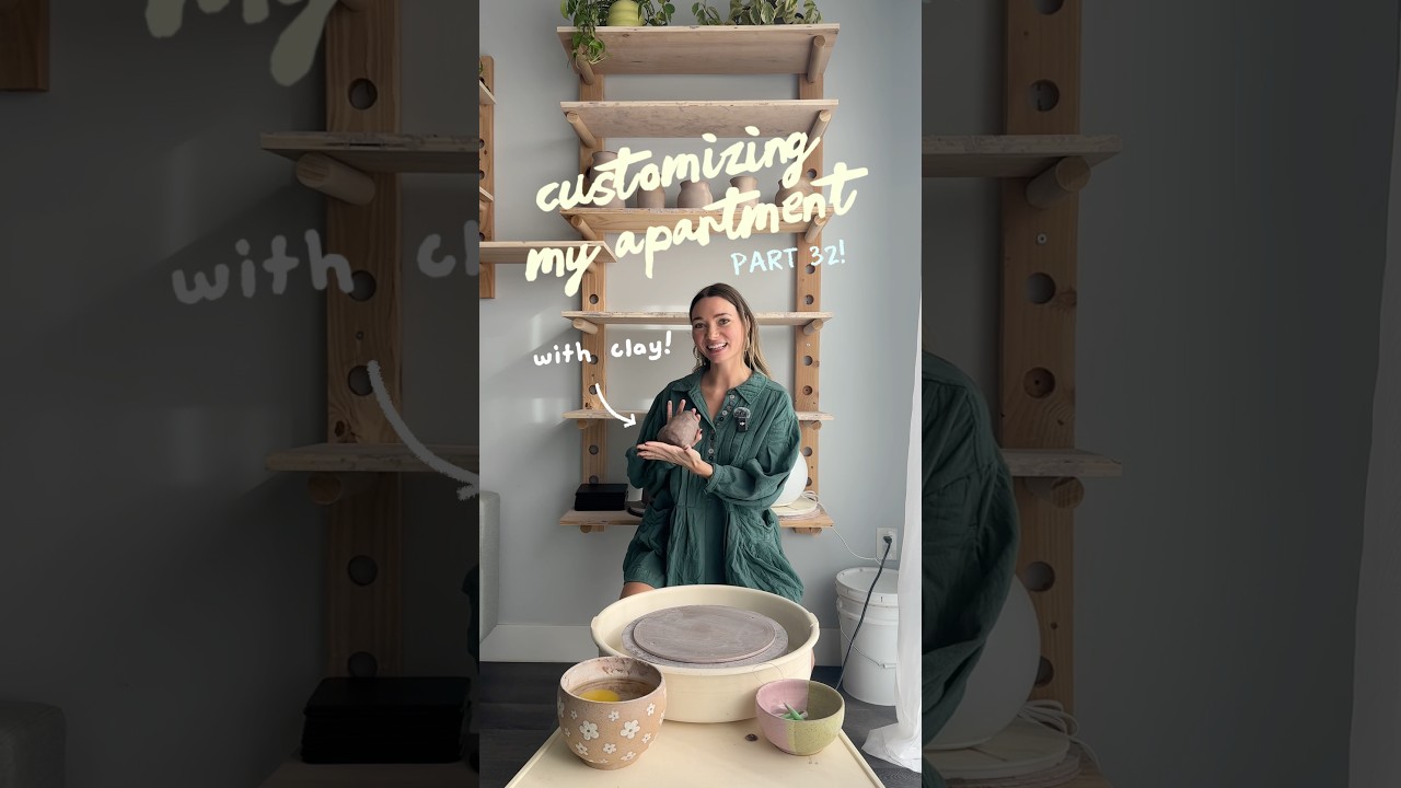 revealing the handmade ceramic bird feeder! 🐤 #wheelthrown pottery ceramics studio kiln haul unload