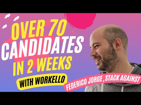 Get over 70 writing candidates in 2 weeks with Workello