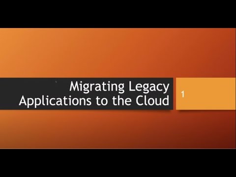 Migrating Legacy Applications to the Cloud