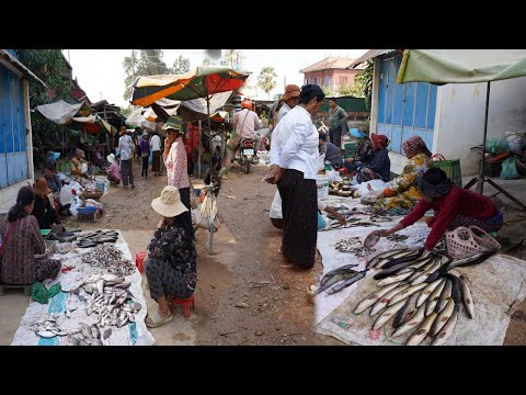 Phsa Reap Countryside Food Market Tours - Daily Lifestyle of Vendors in Market @Countryside