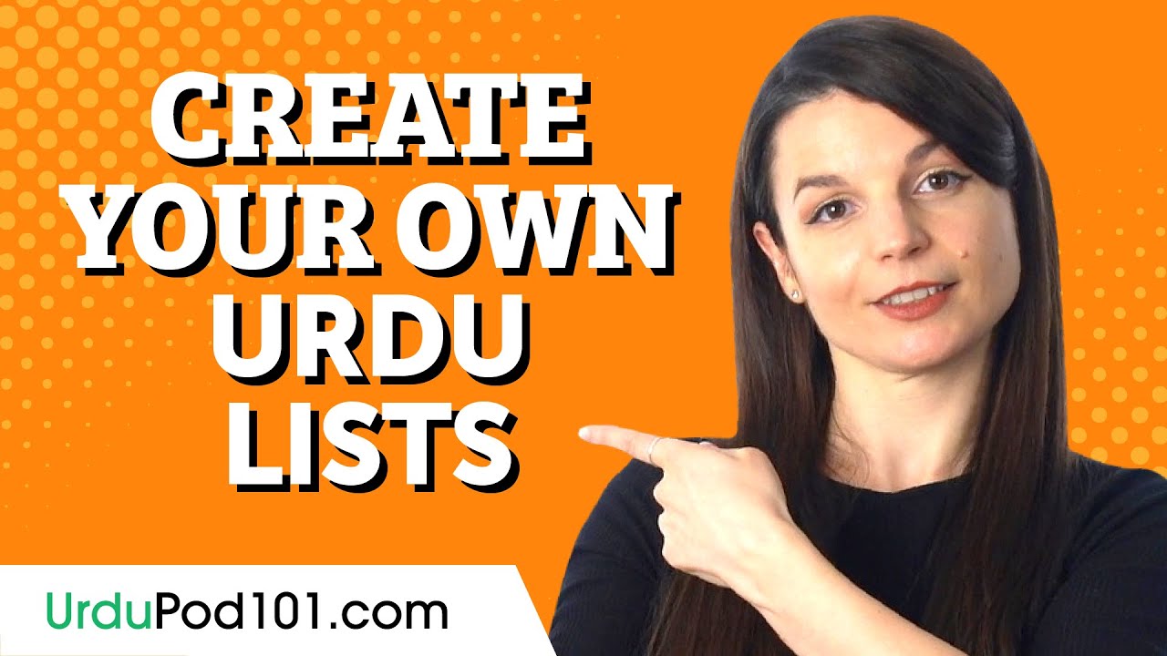 Create Your Own Printable Urdu Vocabulary Worksheets