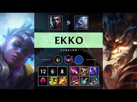 Ekko Jungle vs Volibear - EUW Master Patch 25.20