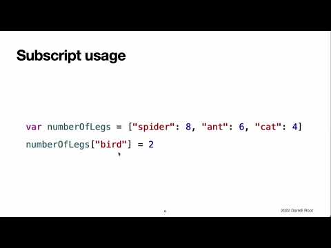 The Swift Programming Language Book: Subscripts - The Video Version