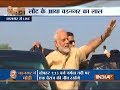 PM Modi begins his roadshow in his hometwon Vadnagar