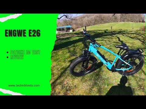 Engwe E26 Fatbike for 1399€ with 16Ah battery & 70Nm motor in review & test / E-Bike