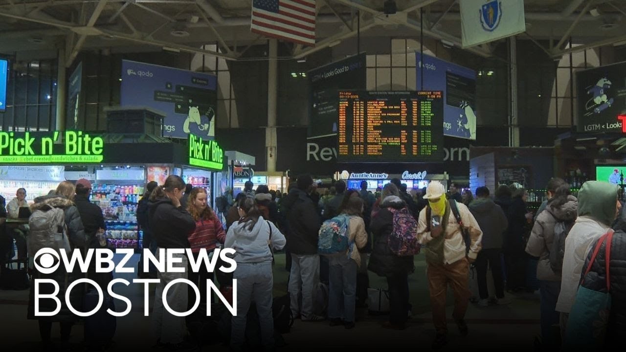People left stranded after Commuter Rail train derailment by South Station cancels dozens of trains