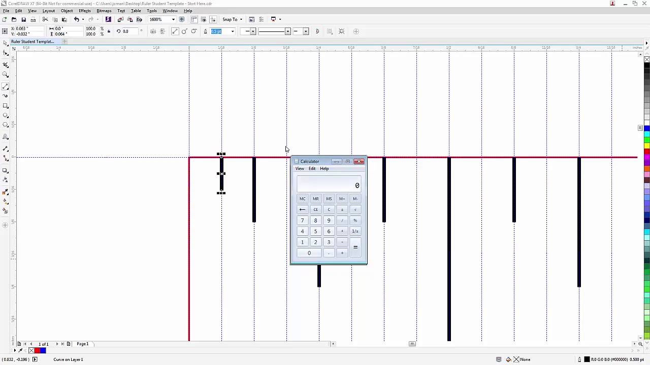 Laser Cut Ruler Project