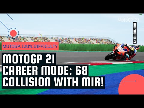 MotoGP 21 Career Mode 68: COLLISION WITH MIR! -MotoGP @ Misano (120% Difficulty) + SETUP