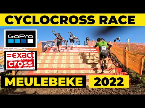 EXACT CYCLOCROSS RACE MEULEBEKE 2022 (BELGIUM) - CRASH! - U17 - GoPro LAP on board - Berencross