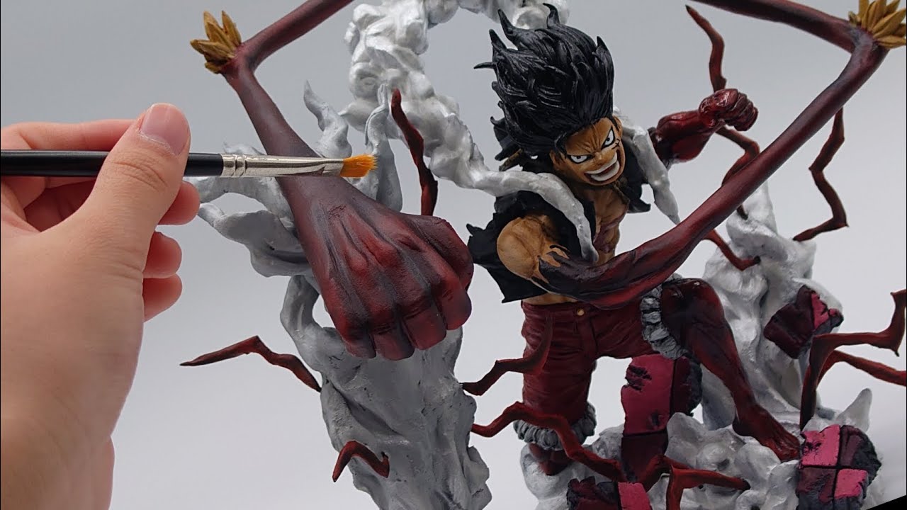【ONE PIECE】ルフィ ギア4 スネイクマン "ゴムゴムの王蛇" のフィギュアを作ってみた  I made a Luffy Gear 4 Snakeman figure.