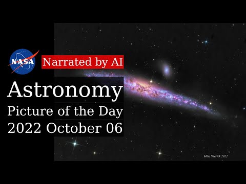 APOD: 2022-10-06 - NGC 4631: The Whale Galaxy (Narrated by Joanna)