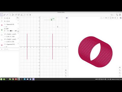 Vídeo: Construción de corpos de revolución con Geogebra