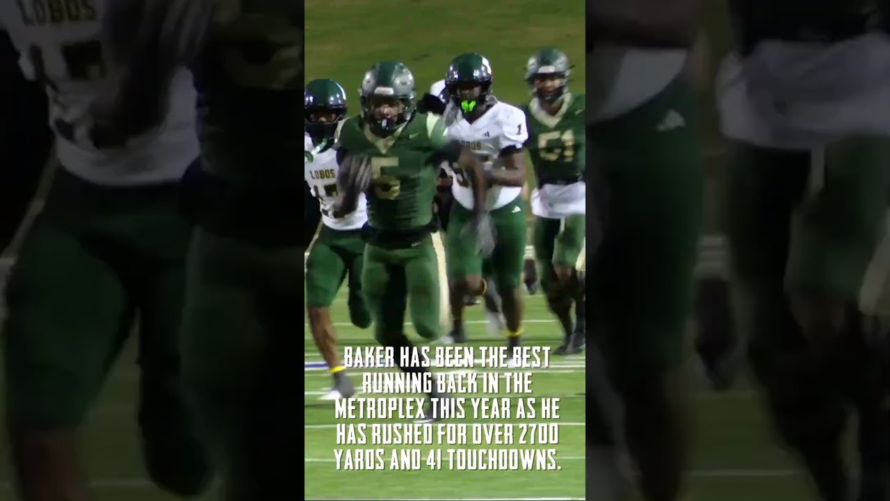 The Player of the Year in North Texas, DeSoto running back SaRod Baker