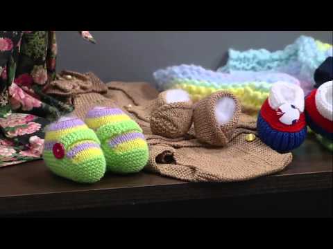 Mulher.com 01/04/2016 - Knitted baby boot and hat - Jaqueline Santos 2/2