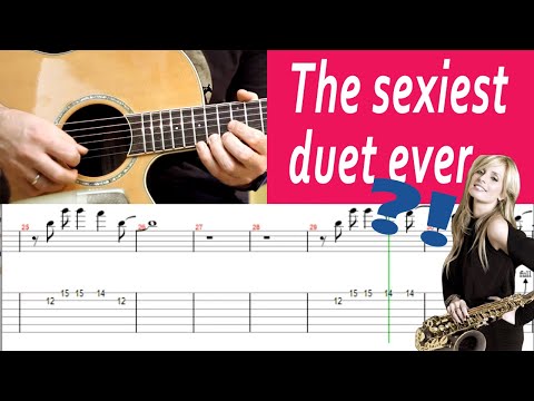 [TAB] Lily Was Here SOLO Guitar Lesson - Candy Dulfer & David Stewart | Slow Tempo Guitar Tutorial