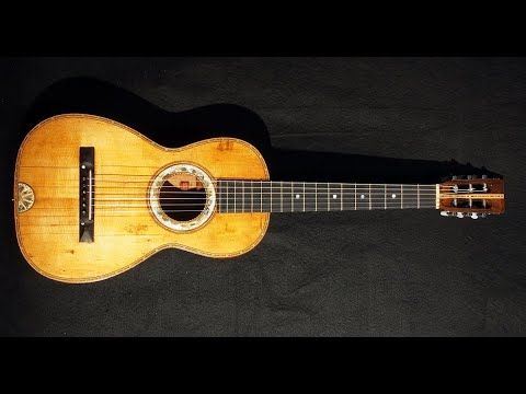 Heinrich Schatz German Parlor Guitar 1860-1890 image 6