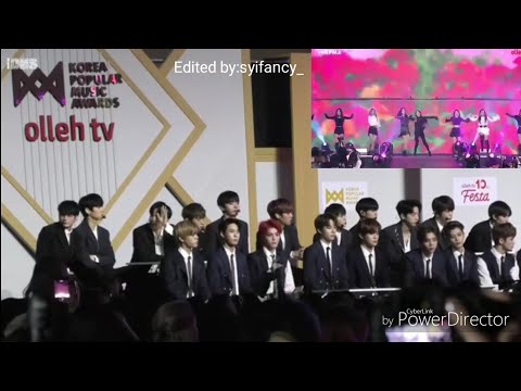 WANNA ONE, NCT 127 REACTION TO RED VELVET - BUTTERFLIES + POWER UP [FULL VER.] 181220 @KPMA 2018