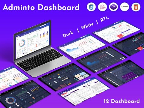 Admin Template – Adminto with Bootstrap UI Kit RTL