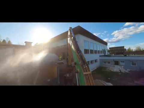 Riving av Raufoss skole, Vestre Toten kommune.