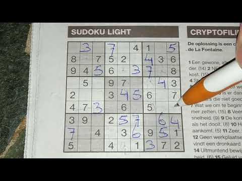 Do you need any explanation? Light Sudoku puzzle. (#329) 11-15-2019 part 1 of 2
