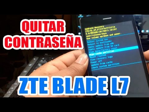 Como quitar patron o PIN de bloqueo | Hard Reset ZTE Blade L7