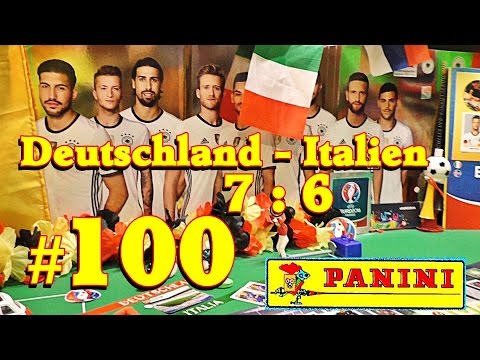 ⚽ Germany Italy PANINI UEFA EURO 2016 FRANCE new OFFICIAL STICKER ALBUM EM UNBOXING 5 Aufkleber #100