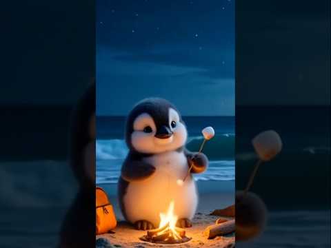 🐧 Have you ever seen a penguin roast marshmallows?