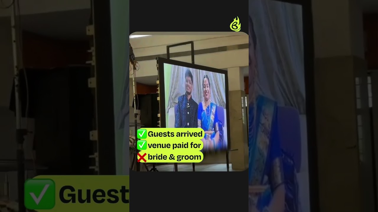 #BrideGroom couldn't make it to their OWN #weddingreception! #briefchaat #weddingseason #indigo