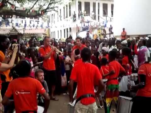Anidan kids playing in a Lamu music festival