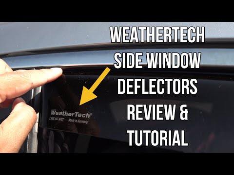 WeatherTech Side Window Deflectors Installation and Review