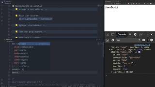 Curso JavaScript - Objetos, modificar valores de un objeto