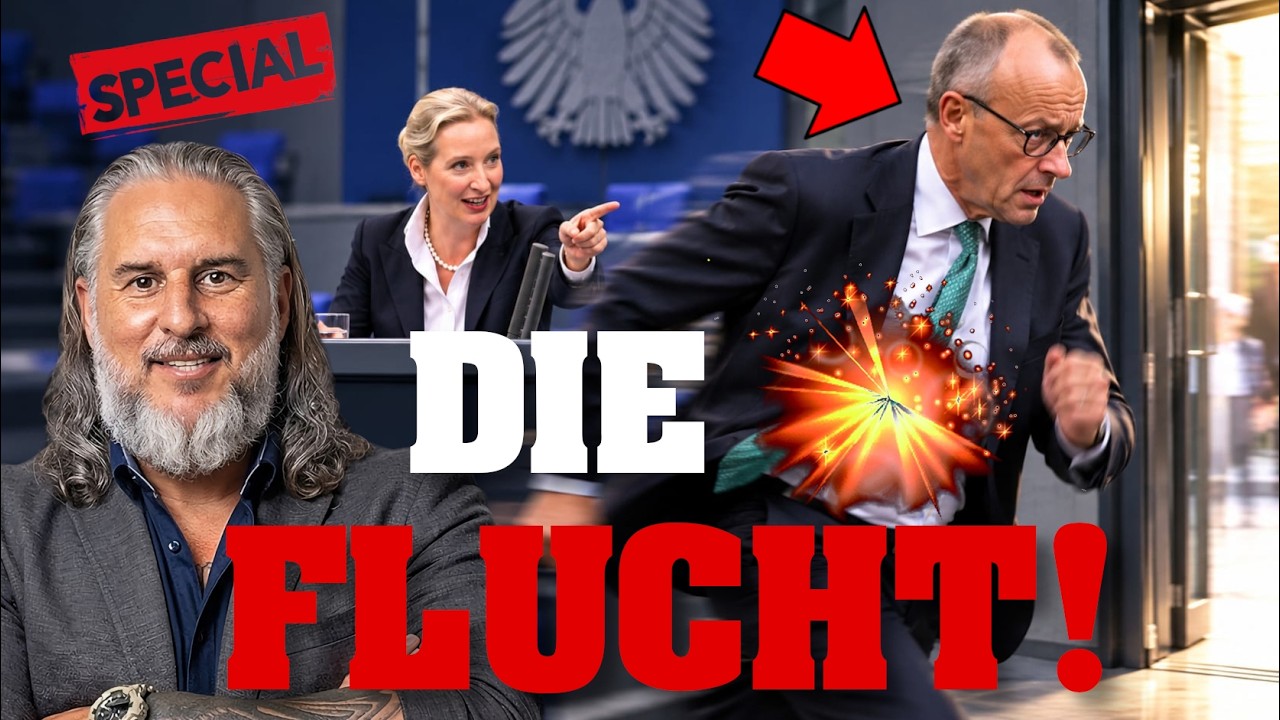 MERZ flieht panisch vor Weidel aus dem BUNDESTAG! 💥⚡️Tim Kellner #satire #comedy