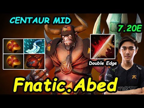 Fnatic Abed - [CentaurWarrunner] MIDLANE NEW META A-GOD INSANE DAMAGE | Dota2 7.20 Rank