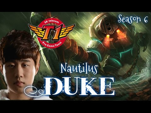 SKT T1 Duke NAUTILUS Top vs Poppy - Patch 6.3 KR | League of Legends