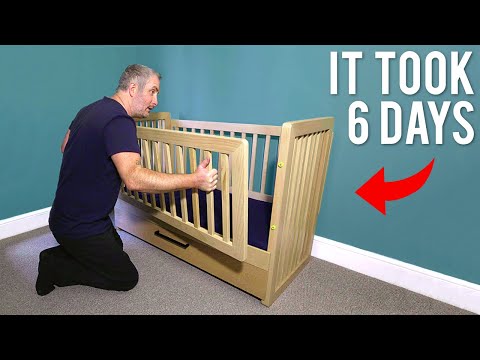 Handmade Cot Converts To Toddler Bed