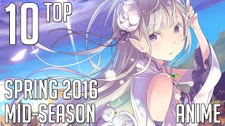 My Top 10 Spring 2016 Anime Mid-Season