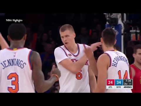 Kristaps Porzingis vs Atlanta Hawks 20.11.2016 (19Pts)