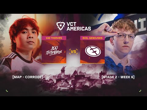 100 vs. EG - VCT Americas Stage 2 - Playoffs D3 - Map 2