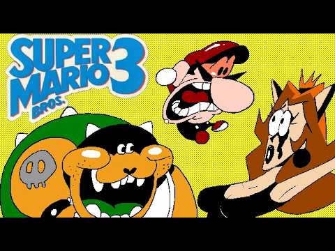 Super Mario Bros. 3 in 21 minutes ANIMATED @golfinhoyurii