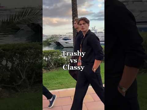 Classy vs Trashy Men's Fashion! Give us a follow for more!  #mensfashion #oldmoneyoutfits#classy